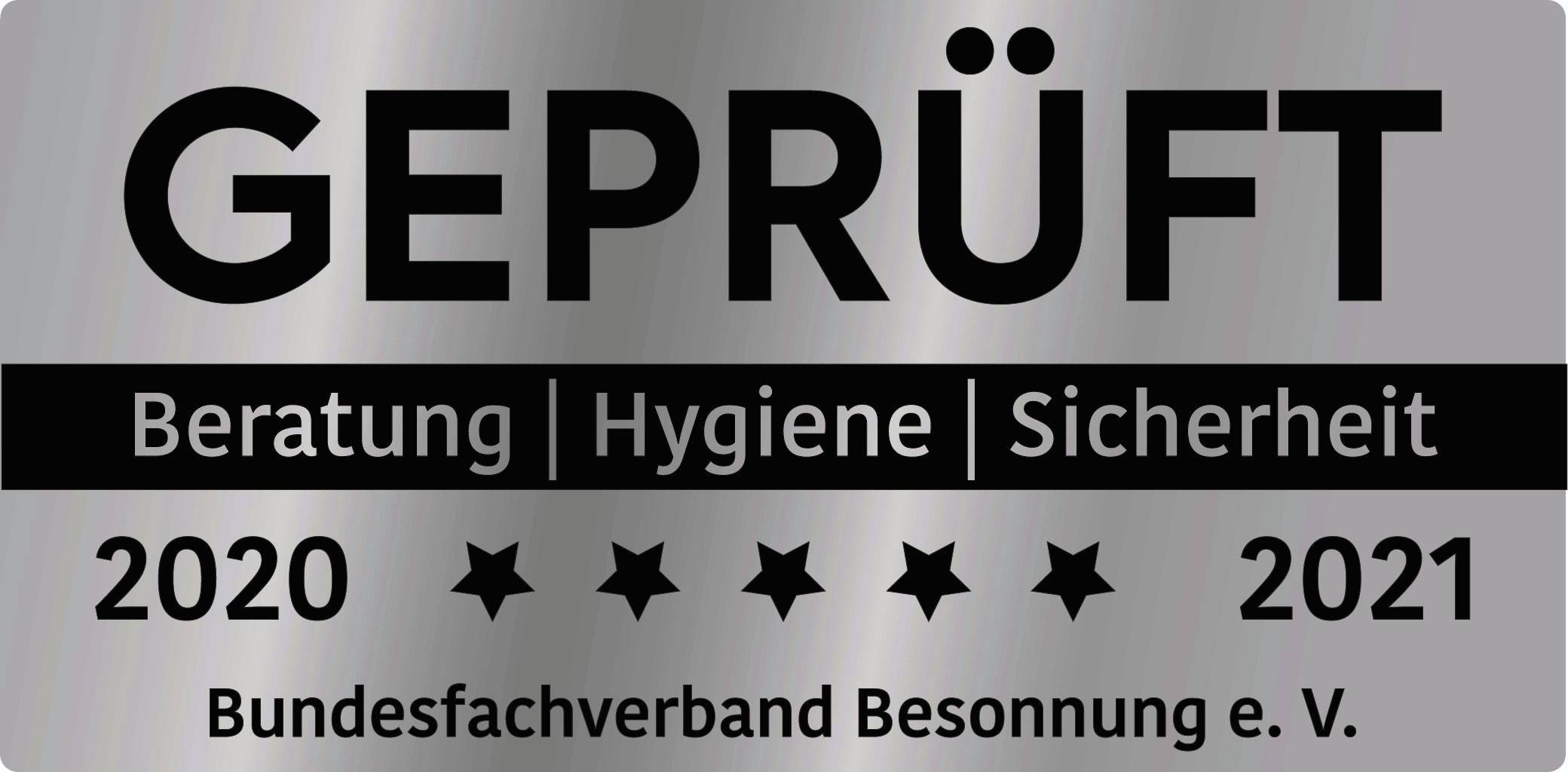 Bundesfachverband Besonnung e.V. Auszeichnung Sunnysun Sonnenstudio in Braunschweig