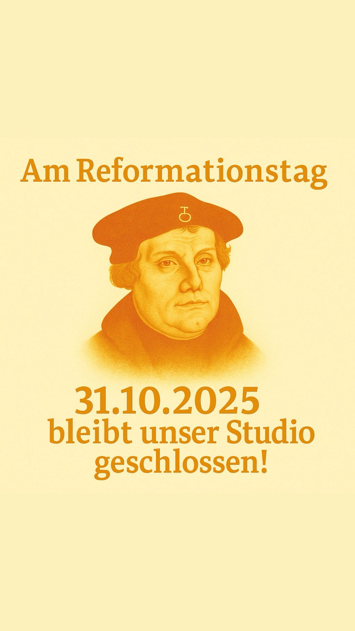 Öffnungszeiten am Reformationstag im SUNNYSUN-Sonnenstudio-Braunschweig